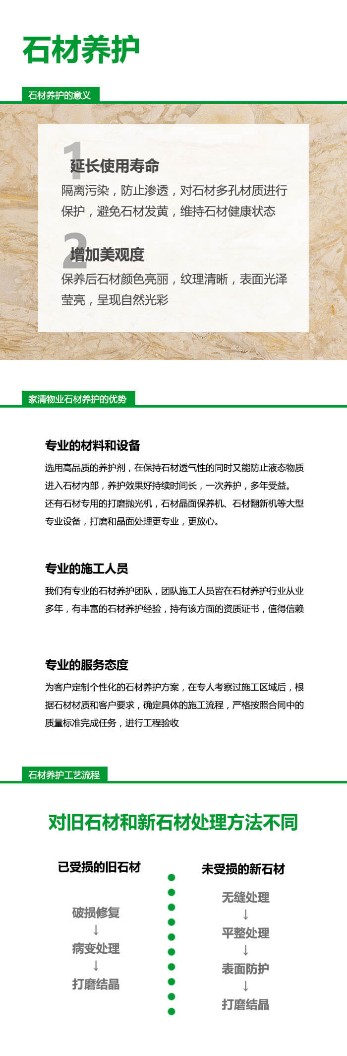 武漢保潔服務公司之石材養護